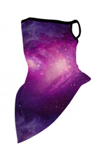 Load image into Gallery viewer, Stitched and Stretchy Earloop Galaxy Neck Gaiter Face Cover