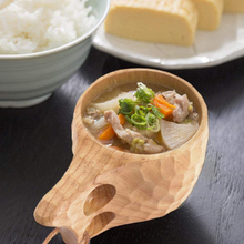 Load image into Gallery viewer, The Traveler - Nordic Style Notched Wood Kuksa Cup