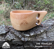 Load image into Gallery viewer, The Traveler - Nordic Style Smooth Wood Kuksa Cup
