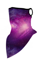 Load image into Gallery viewer, Stitched and Stretchy Earloop Galaxy Neck Gaiter Face Cover
