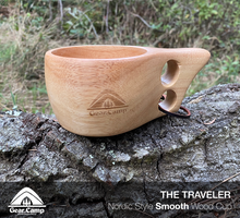 Load image into Gallery viewer, The Traveler - Nordic Style Smooth Wood Kuksa Cup
