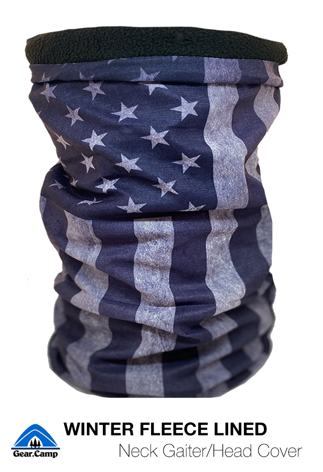 Fleece-Lined Old Glory Gray | Head/Neck Cover