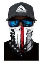 Load image into Gallery viewer, Thin Red Line Punisher Skull | Head/Neck Cover
