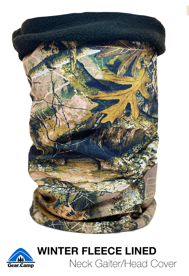 Fleece-Lined Tree Camo | Head/Neck Cover